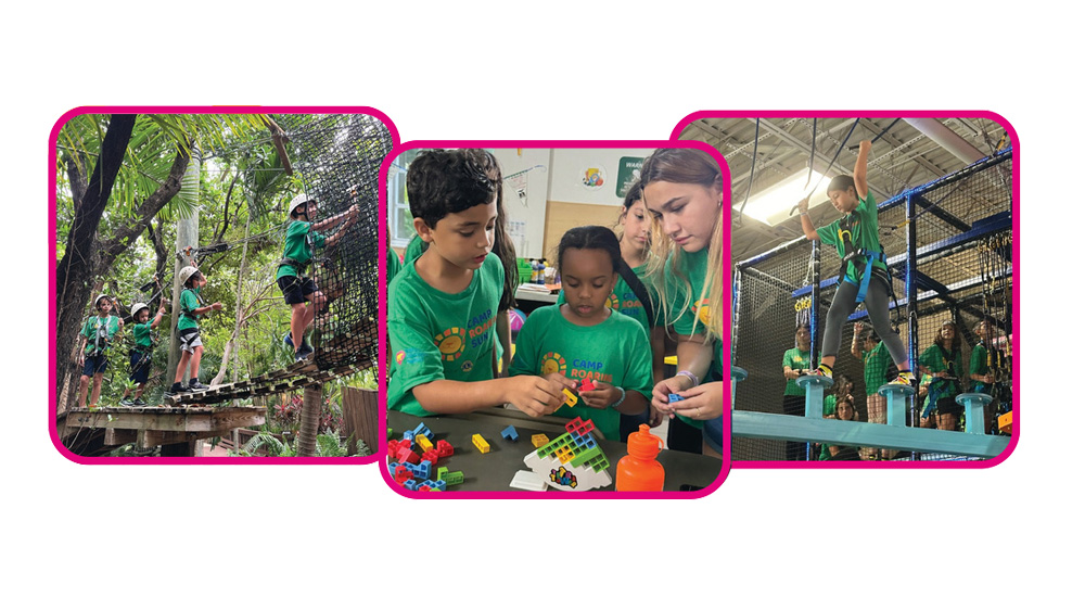 photo collage of campers in 2024.