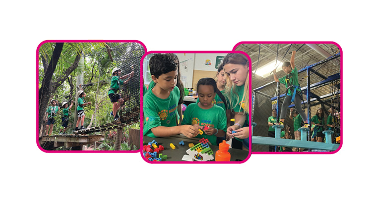 photo collage of campers in 2024.