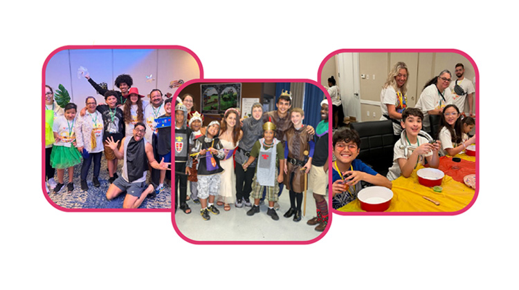 photo collage of campers in 2024.