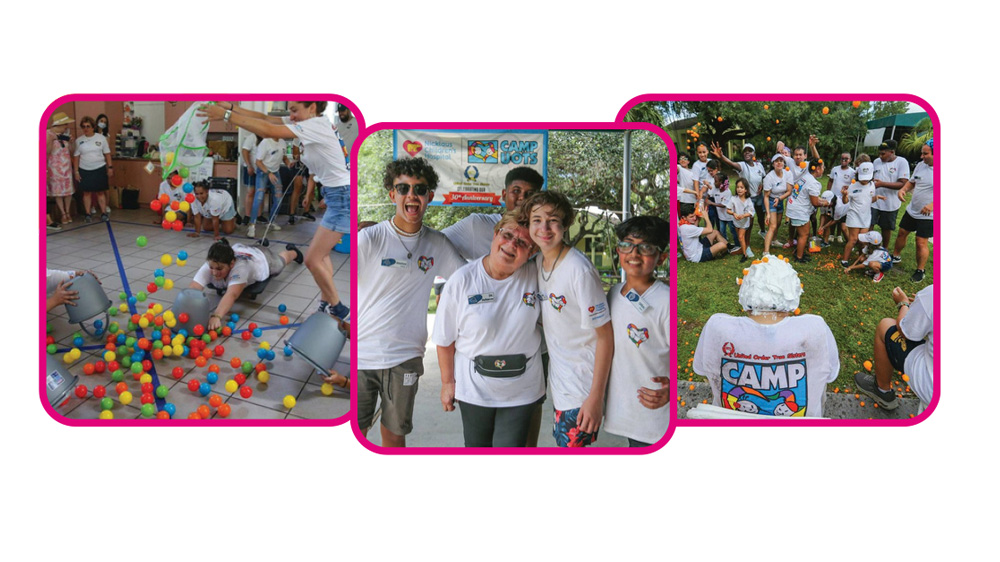 photo collage of campers in 2024.