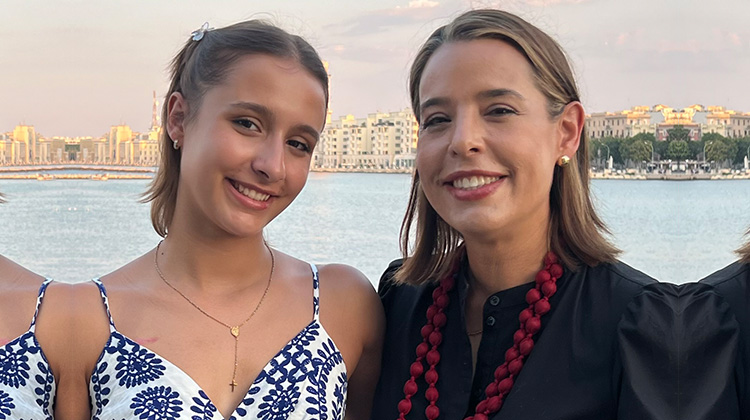 mother and daughter.