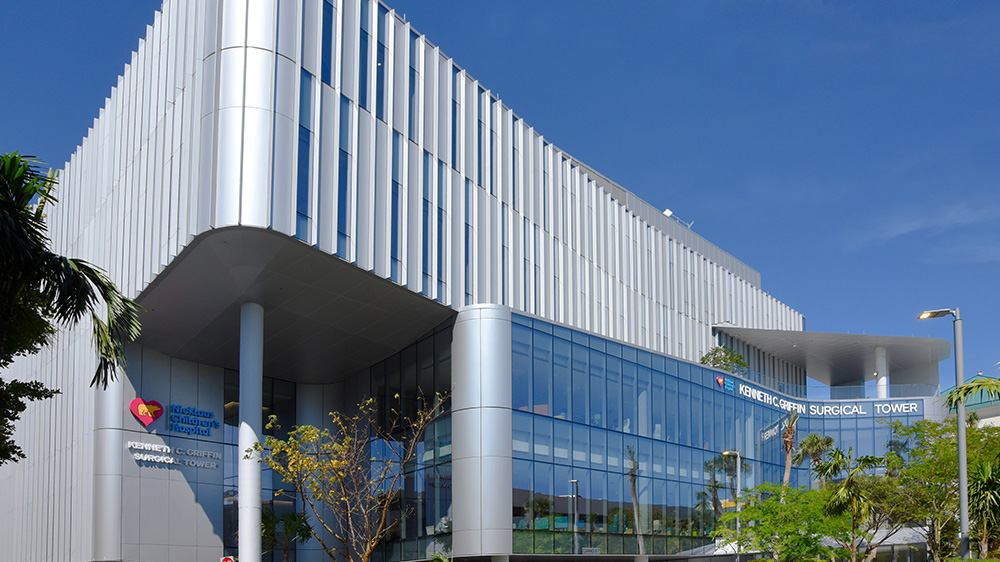 View of the tower in the daytime.