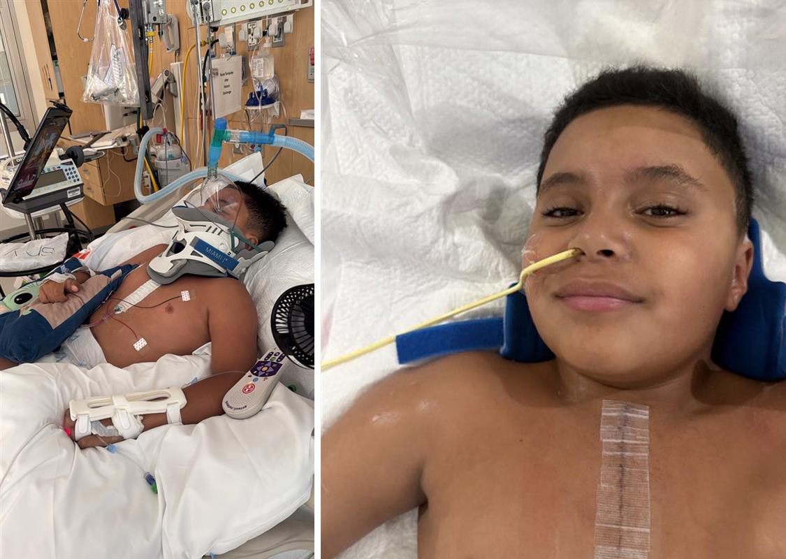 ignacio right after his surgery.